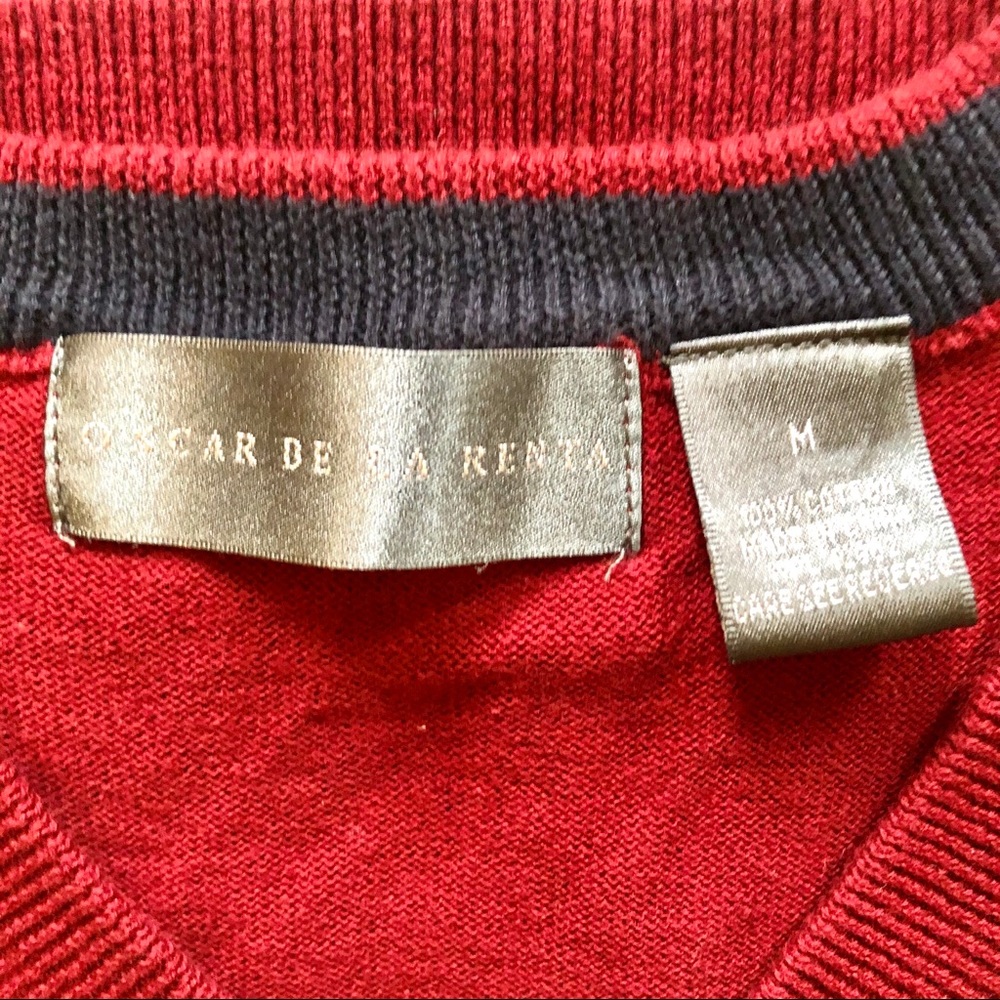 Óscar de la Renta Red Vest - Picture 2 of 6